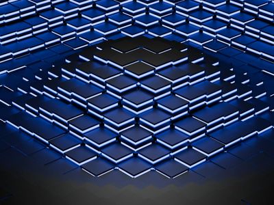 Abstract glowing lines on dark background representing focus